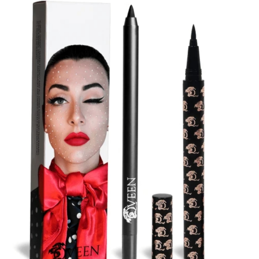 Qveen dragon duo eyeliner great for smokey eyes brand new, very opened.